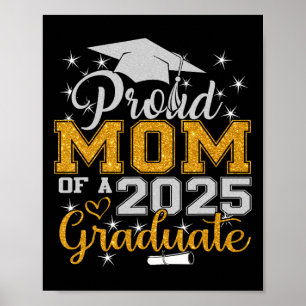 Proud Mum Of A 2025 Graduate Cl Senior Graduation  Poster