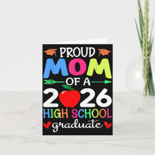 Proud mum of a 2026 high school graduate senior card