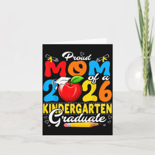 Proud mum of a 2026 kindergarten graduate card