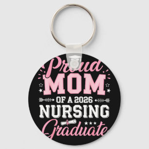 Proud mum of a 2026 nursing graduate nurse key ring