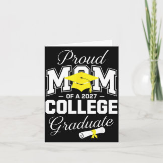 Proud mum of a 2027 graduate funny senior card