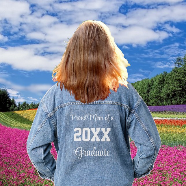 Proud Mum of a 20XX Graduate Denim Jacket (Creator Uploaded)