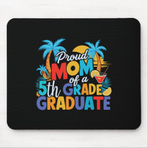 Proud Mum Of A 5th Grade Graduate Elementary Gradu Mouse Pad