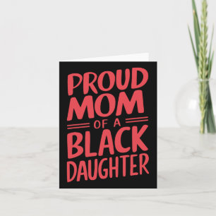 Proud Mum Of A Black Belt Daughter 10 Card