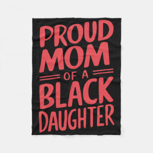 Proud Mum Of A Black Belt Daughter 10 Fleece Blanket