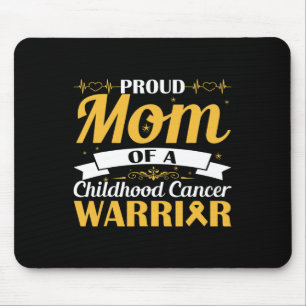 Proud Mum Of A Childhood Cancer Warrior Awareness Mouse Pad