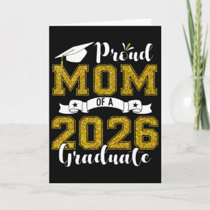 Proud Mum Of A Cl Of 2026 Graduate Senior Graduati Card