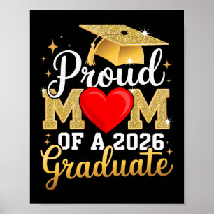 Proud Mum Of A Cl Of 2026 Graduate Senior Graduati Poster