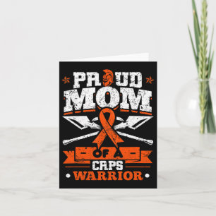 Proud Mum Of A Crps Warrior Month Orange Ribbon Card