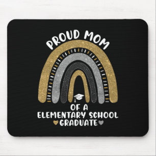 Proud Mum Of A Elementary School Graduate Rainbow  Mouse Pad