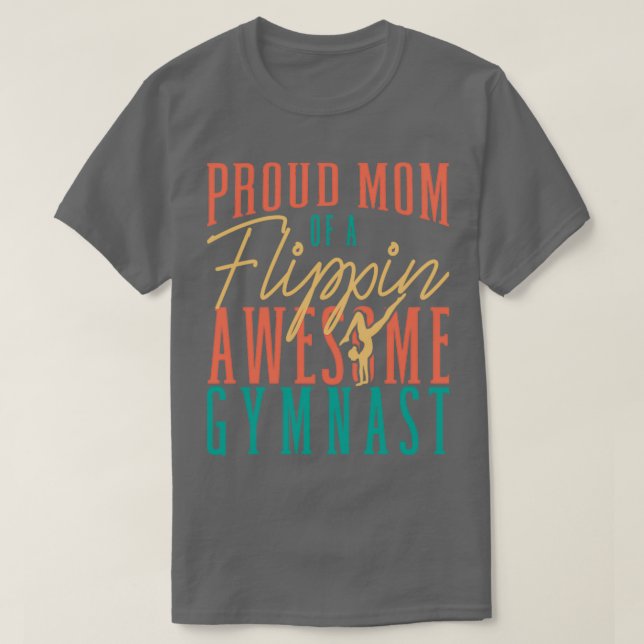 Proud Mum Of A Flippin Awesome Gymnast Flip Women  T-Shirt (Design Front)