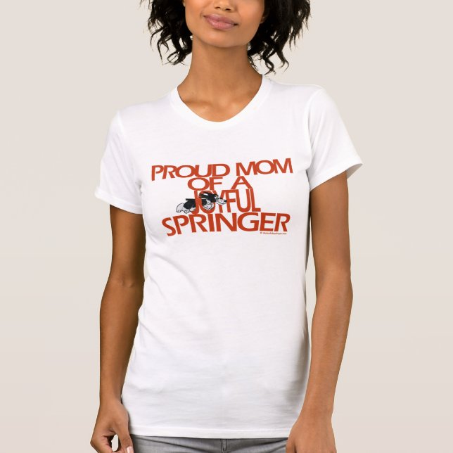Proud Mum Of A Joyful Springer Scoop Shirt (Front)