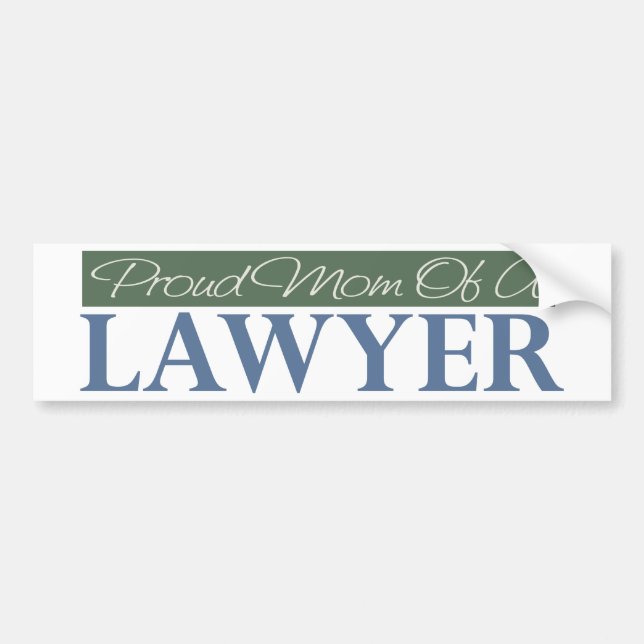 Proud Mum Of A Lawyer Bumper Sticker (Front)