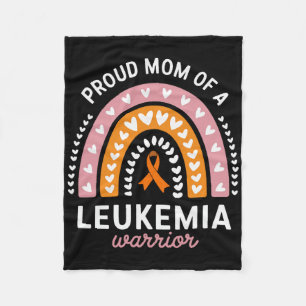 Proud Mum Of A Leukaemia Warrior 1 Fleece Blanket
