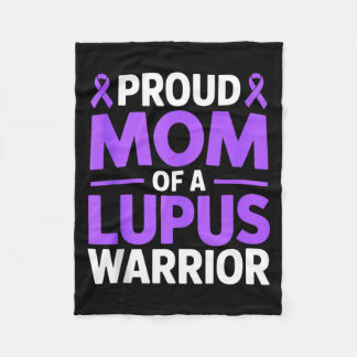 Proud mum of a lupus warrior fighter sle awareness fleece blanket