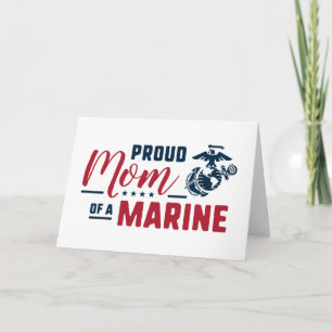Proud Mum of a Marine Note Card