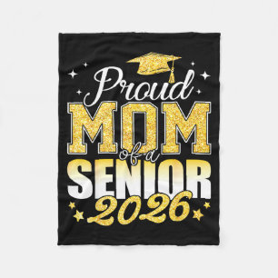 Proud mum of a senior 2026 class of 2026 graduate fleece blanket