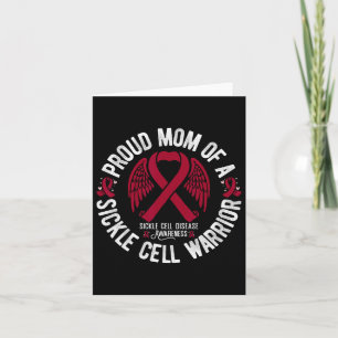 Proud Mum Of A Sickle Cell Warrior Scd Awareness Card