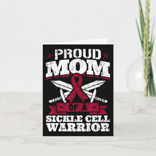 Proud Mum Of A Sickle Cell Warrior Scd Awareness R Card