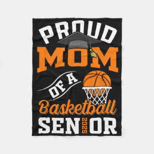 Proud Mum Of A Sketll Senior Cl Of 2025 Graduation Fleece Blanket