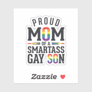 Proud Mum of a Smartass Gay Son Vintage Shirt Desi