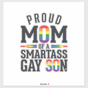 Proud Mum of a Smartass Gay Son Vintage Shirt Desi