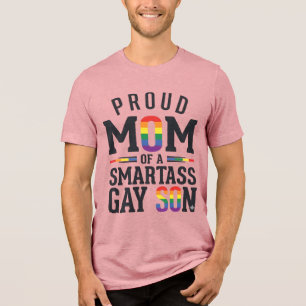 Proud Mum of a Smartass Gay Son Vintage Shirt Desi