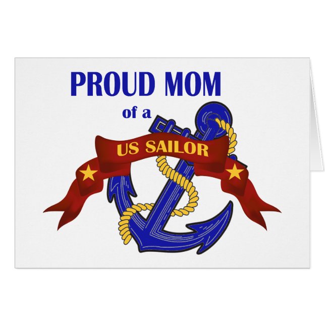 Proud Mum of a US Sailor (Front Horizontal)
