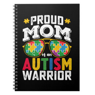 Proud Mum Of An Autism Warrior Family Notebook