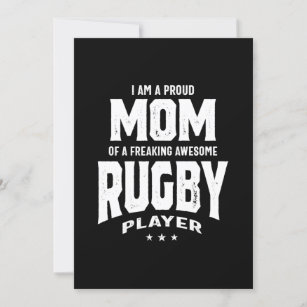 Proud Mum Of An Awesome Rugby Player Invitation