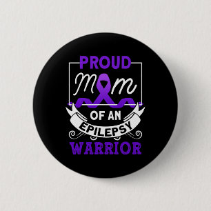 Proud Mum Of An Epilepsy Warrior Epilepsy Awarenes 6 Cm Round Badge