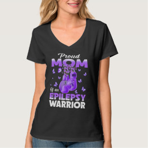 Proud Mum Of An Epilepsy Warrior Epilepsy Awarenes T-Shirt