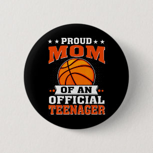 Proud Mum Of An Official Teenager 13th Birthday Sk 6 Cm Round Badge