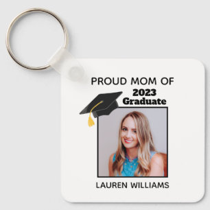 Proud Mum of Graduate Photo 2021 Custom Graduation Key Ring