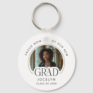 Proud Mum of our Grad Photo Keepsake Keychain