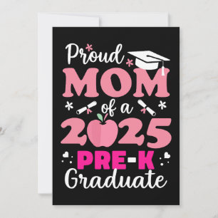Proud Mum of Pre-K Graduate 2025 Invitation