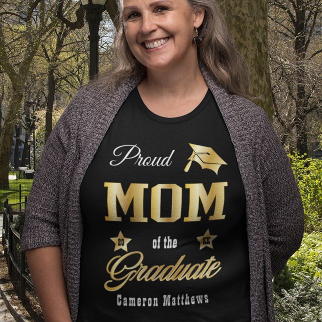 Proud Mum of the Graduate Name Graduation Tri-Blend Shirt (Creator Uploaded)