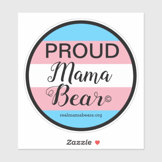 Proud Mum Pink and Blue Vinyl Sticker (Sheet)