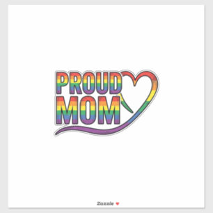 Proud Mum Rainbow Heart Vintage Engraving Design_1