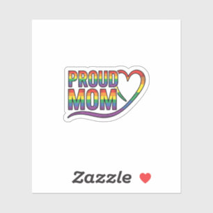 Proud Mum Rainbow Heart Vintage Engraving Design_1