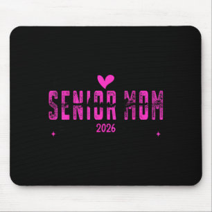Proud mum senior class of 2026 pink bow mouse pad