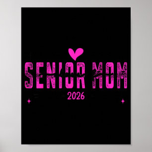 Proud mum senior class of 2026 pink bow poster