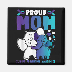 Proud Mum Suicide Prevention Awareness Warrior Mam Magnet