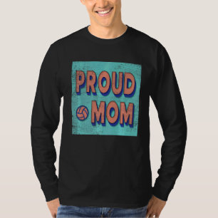 Proud Mum Volleyball Team T-Shirt
