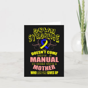 Proud Mum World Down Syndrome Day Women Kids  Card