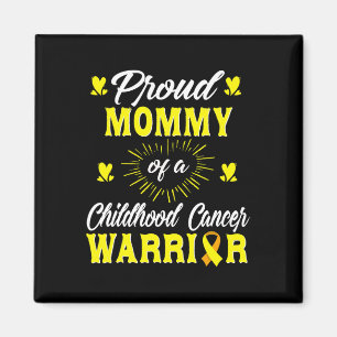 Proud Mummy Of A Childhood Cancer Warrior Awarenes Magnet