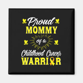 Proud Mummy Of A Childhood Cancer Warrior Awarenes Magnet