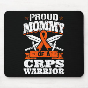 Proud Mummy Of A Crps Warrior Rsd Awareness Ribbon Mouse Pad