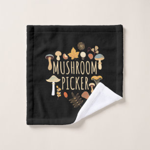 Proud Mushroom Picker Wash Cloth