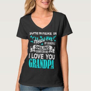 Proud My Grandpa In Heaven Happy Father Day Proud T-Shirt